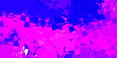 Light Purple, Pink vector background with triangles.