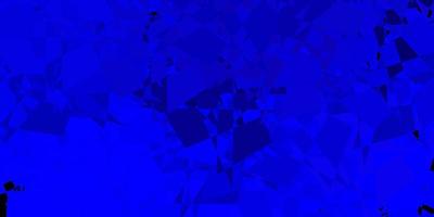 Dark blue vector texture with memphis shapes.