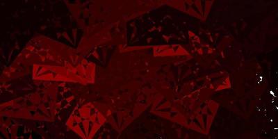 Dark Red vector texture with random triangles.