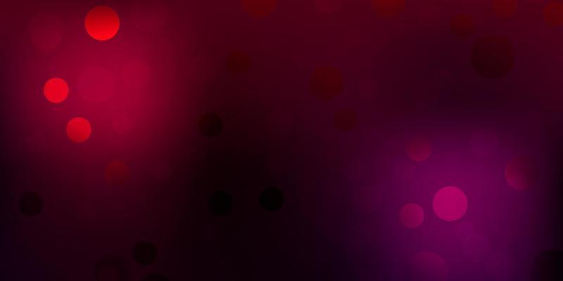 Dark purple vector background with spots.