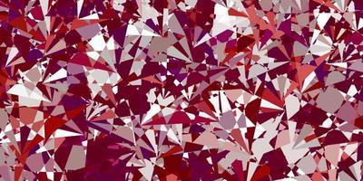 Light Purple vector pattern with polygonal shapes.