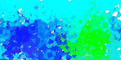 textura de triángulo abstracto de vector azul claro, verde.