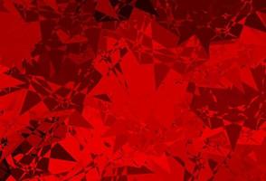 Dark Red vector background with random forms.