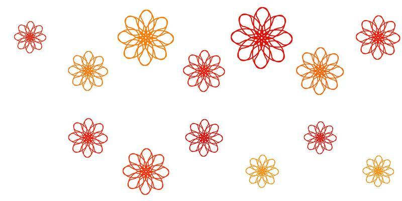 Light Orange vector background with bows.