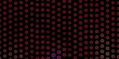 Dark Pink, Yellow vector pattern with magic elements.