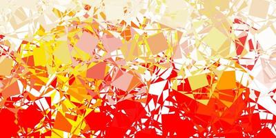 Light orange vector backdrop with triangles, lines.