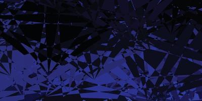 Dark Purple vector backdrop with chaotic shapes.