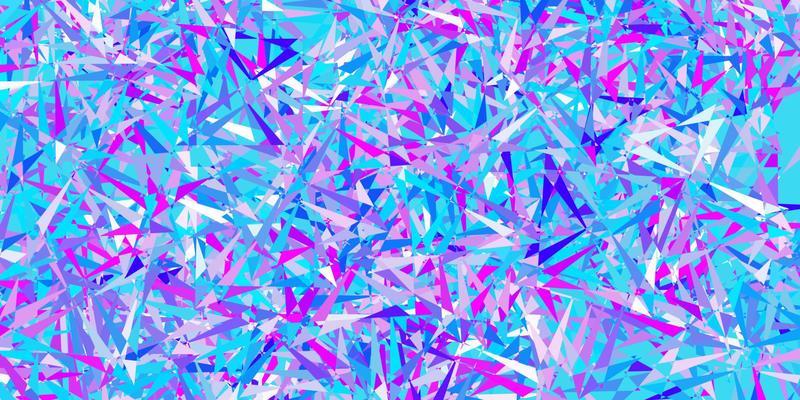 Light pink, blue vector pattern with polygonal shapes.
