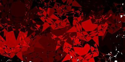 Dark Pink, Red vector background with polygonal forms.