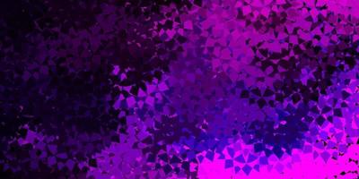 Dark pink vector background with polygonal forms.