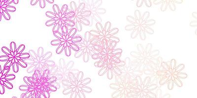 Light Pink vector natural layout with flowers.