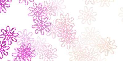 Light Pink vector natural layout with flowers.