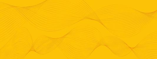 fondo amarillo naranja dinámico mínimo, fondo de ondas digitales creativas abstractas, vector de concepto de página de inicio moderno. ondas suaves abstractas y brillantes para folleto, sitio web, diseño de volante, banner.