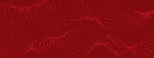 fondo rojo dinámico mínimo, fondo de ondas digitales creativas abstractas, vector de concepto de página de inicio moderno. ondas suaves abstractas y brillantes para folleto, sitio web, diseño de volante, banner.