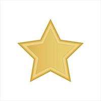Gold star isolated on white background vector