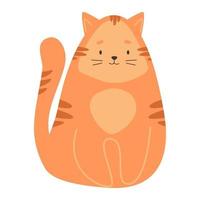 Vector Illustration of Ginger Cat.