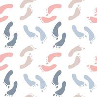 Seamless pattern with multicolored footprints. EPS 10. vector