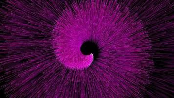 abstrakte nahtlose Schleife glüht rosa Streifenflussstrudel video