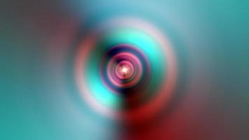 hypnotique de cercles lueur multicolore déplacement radial