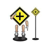 vector ilustration traffic sign character