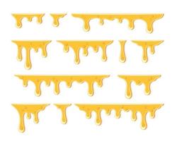 Honey dripping element vector