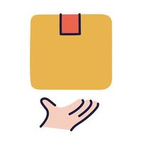 Care. Hand Drawn Doodle Shopping Icon. vector