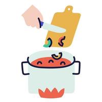 Cooking. Hand Drawn Doodle Cooking Icon. vector