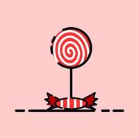 candy cane icon vector