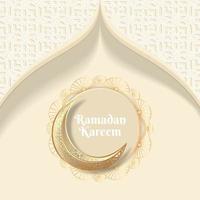 ramadan kareem social media post with islamic pattern background. vector