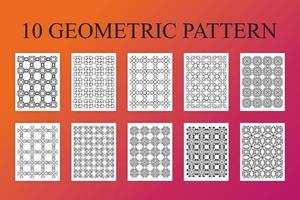 conjunto de patrones geométricos vector