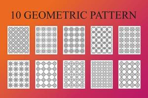 Geometric Coloring Pattern KDP Book vector