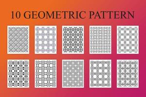 patrón geométrico de bajo contenido vector