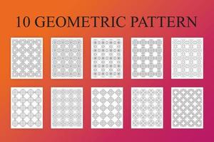 páginas de patrones geométricos vector