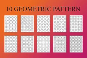 conjunto de patrones geométricos vector