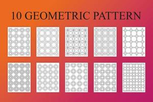 Geometric Pattern Coloring Pages vector