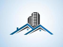 nuevo diseño de logotipo de vector de empresa inmobiliaria