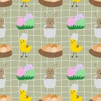 Seamless background with Easter day. Patterns for decoration. Seamless pattern. Wrapping paper pattern. Festival pattern. vector