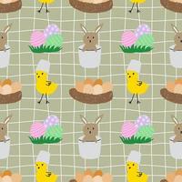 Seamless background with Easter day. Patterns for decoration. Seamless pattern. Wrapping paper pattern. Festival pattern. vector