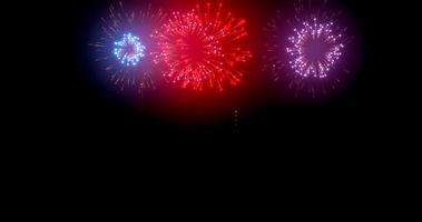 Abstract background of Spectacular Fireworks and fantastic wonderful Firework photo