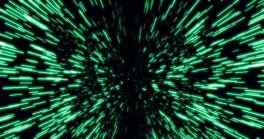 Abstract Hyperspace of Light Speed and Warp Speed in green  star trail photo