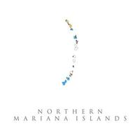 mapa de las islas marianas del norte en los colores de la bandera de las islas marianas del norte. mapa de ubicación de las islas marianas del norte en el mapa de oceanía y australia. mapa de la bandera de las islas marianas del norte