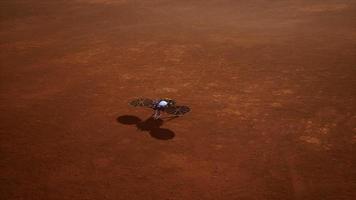 Insight Mars exploring the surface of red planet. Elements furnished by NASA. photo