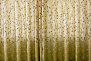 background of pattern striped cloth curtain in backlight photo