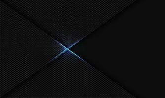 Abstract dark grey metallic circle mesh blue light cross luxury design modern futuristic background vector