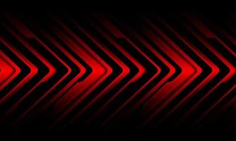 Abstract red black metallic arrow cyber technology direction pattern design modern futuristic background vector