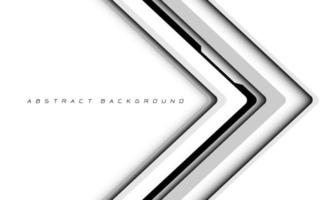 Abstract white arrow black circuit cyber technology direction design modern futuristic background vector