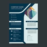 Creative corporate business introducing markting flyer design template