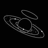 ilustración de icono de vector de sistema solar