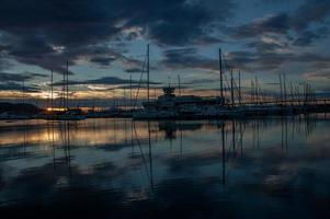 Harbor of loano at dawn photo
