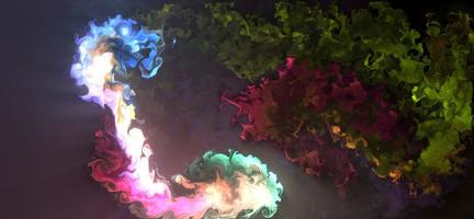 Fluid Art. Abstract colorful background, wallpaper, texture. abstract colored dust explosion background. Mixing paints. Modern art. Marble texture photo